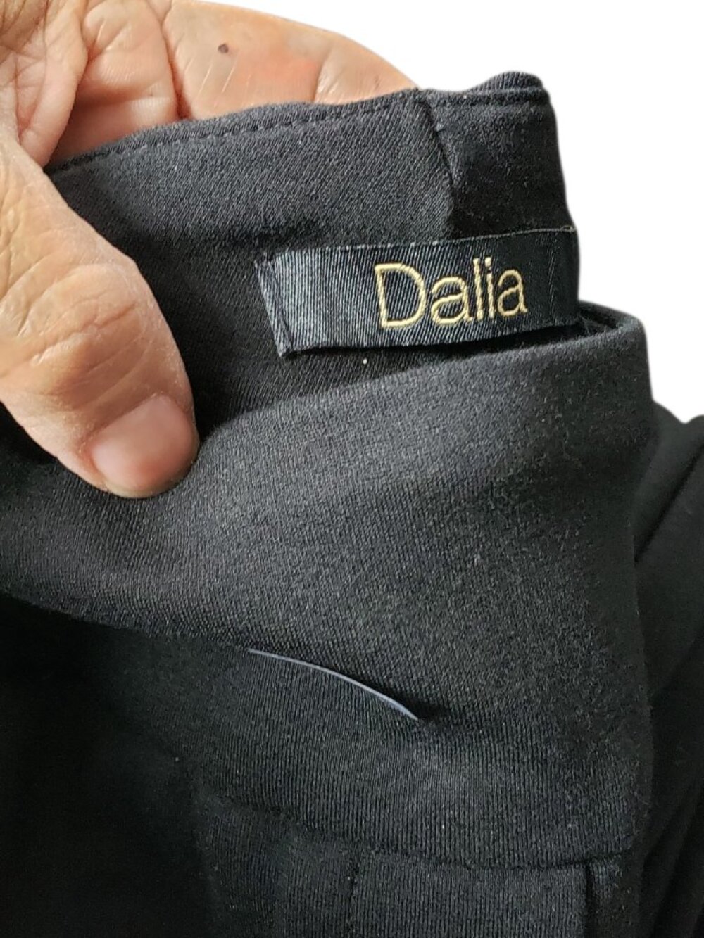 Dalia Womens Pull Ponte Pants 4-Way Stretch Fabric Black Small - Picture 10 of 11